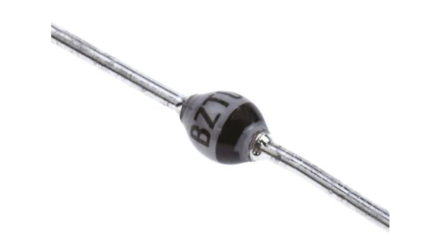 Vishay 4.2 x 3.6 x 3.6mm Simple BZT03C6V2-TAP +175 °C 1,3 W 1.5mA 2Ω -65 °C Montaje en orificio pasante 6.2V 1 SOD-57 2