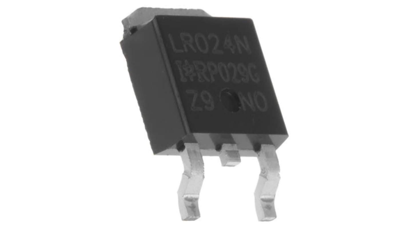 N-Channel MOSFET, 17 A, 55 V, 3-Pin DPAK Infineon IRLR024NPBF