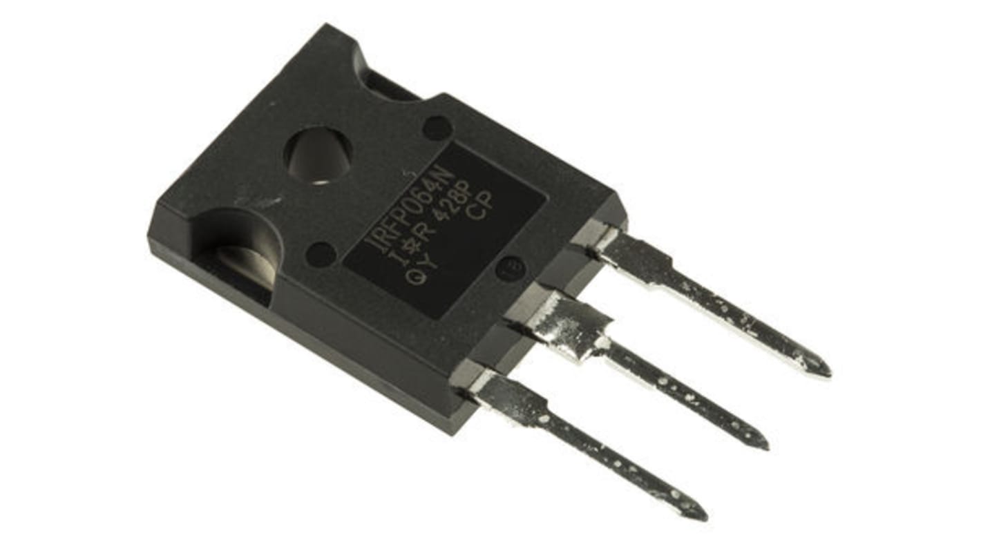 MOSFET Infineon IRFP064NPBF, VDSS 55 V, ID 110 A, TO-247AC de 3 pines, config. Simple