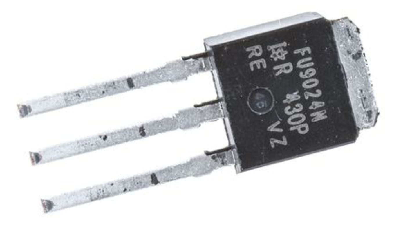 Infineon Pチャンネル MOSFET55 V 11 A スルーホール パッケージIPAK (TO-251) 3 ピン