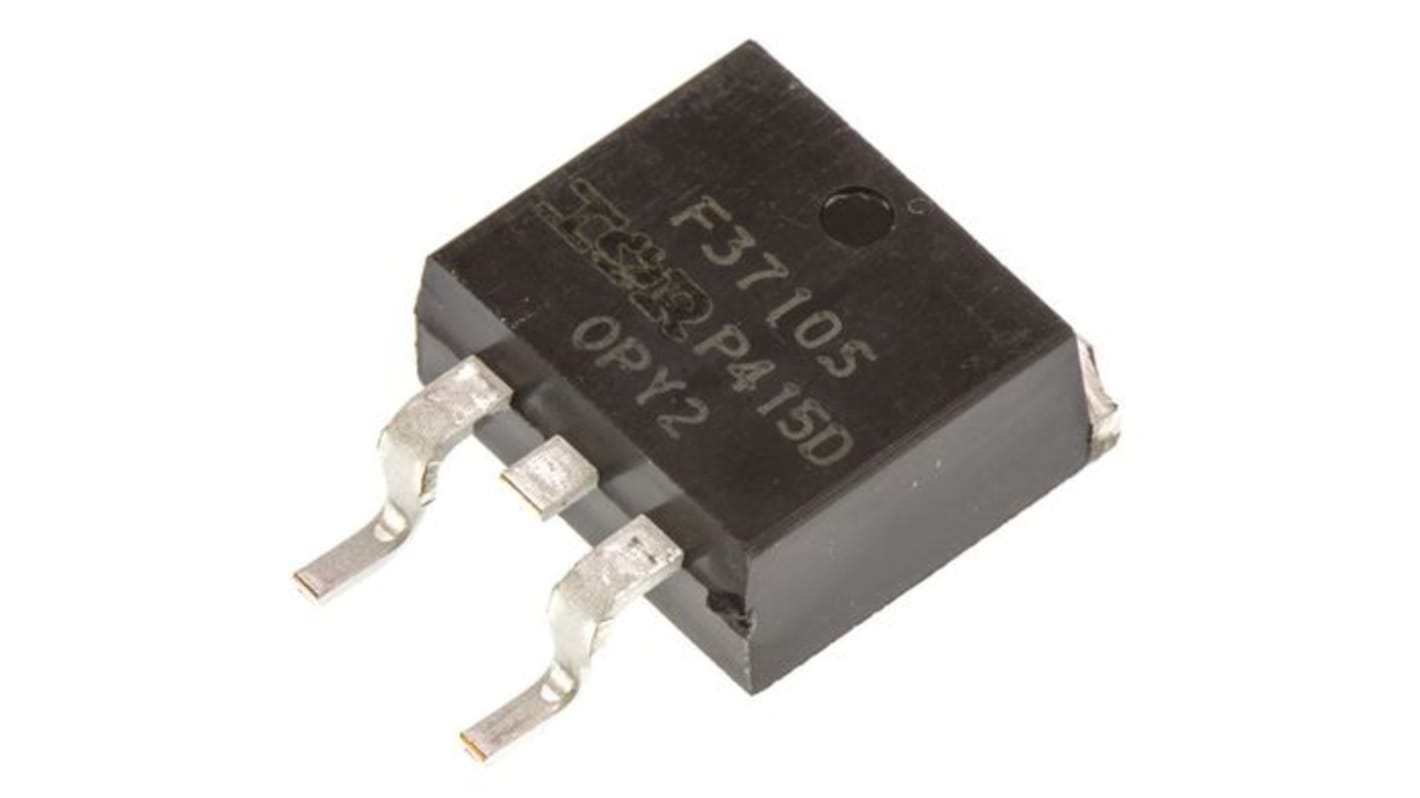 Infineon Nチャンネル MOSFET100 V 57 A 表面実装 パッケージD2PAK (TO-263) 3 ピン