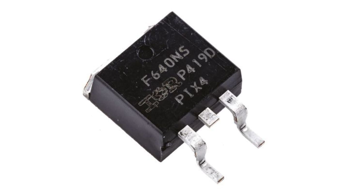 N-Channel MOSFET, 18 A, 200 V, 3-Pin D2PAK Infineon IRF640NSPBF