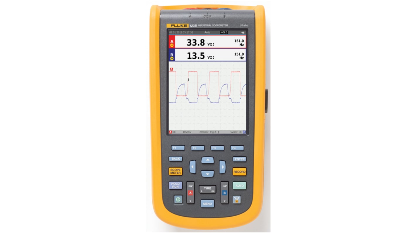 Fluke 123B Handheld Oszilloskop 2-Kanal Analog 20MHz CAN, RS232, RS422, RS485, USB