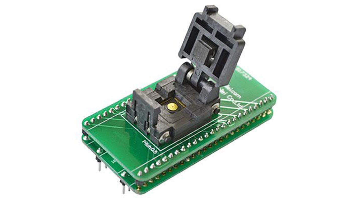 Seeit 44 gerade SMD IC-Sockel-Adapter, - 44-polige Buchse, DIP 44-polige Buchse MLF/QFN Typ Ende 1 DIP