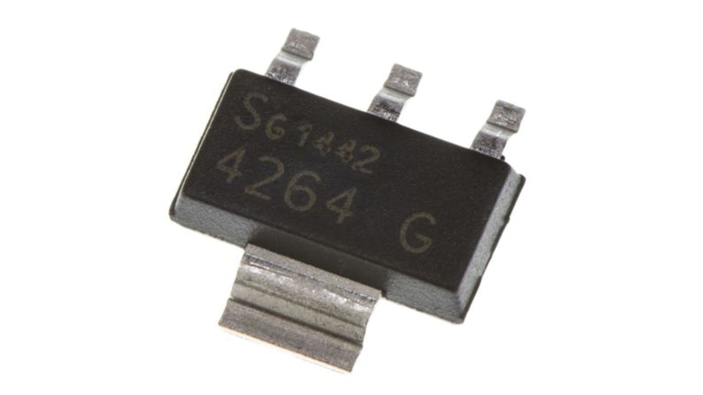 Infineon TLE4264GHTSA1, 1 Low Dropout Voltage, Voltage Regulator 120mA, 5 V 3+TabPin, SOT223 RS