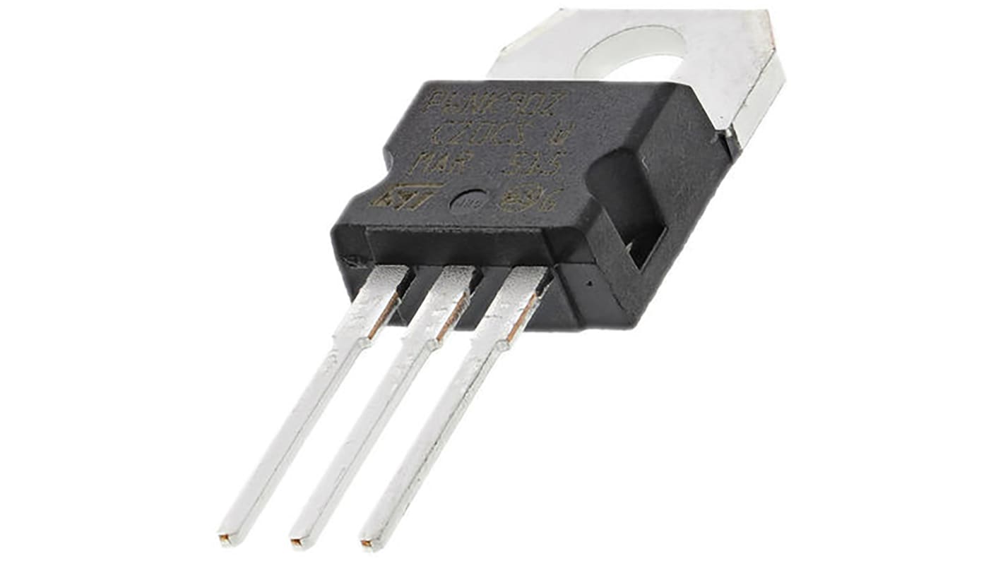 STMicroelectronics Nチャンネル MOSFET900 V 5.8 A スルーホール パッケージTO-220 3 ピン