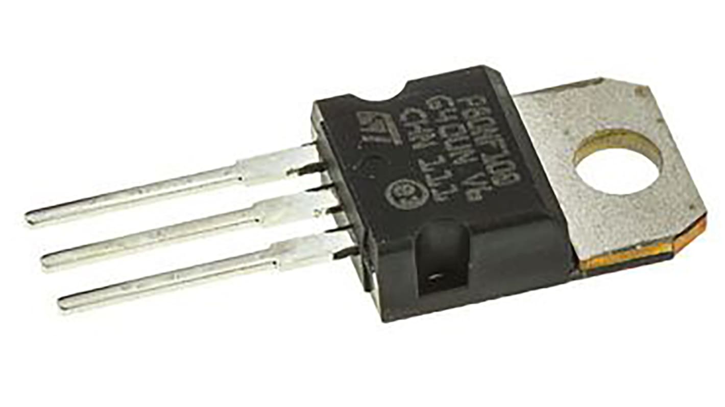 MOSFET STMicroelectronics, canale N, 15 mΩ, 80 A, TO-220, Su foro