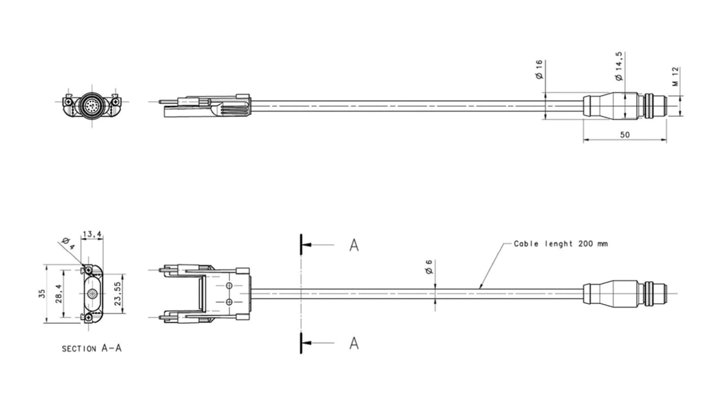 ABB Sensor/aktuatorkabel