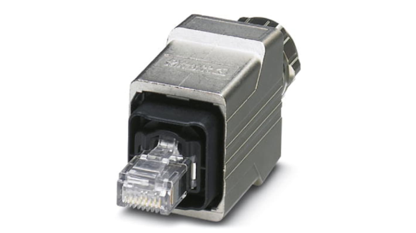 Conector RJ45 Cat5 Macho Phoenix Contact serie QUICKON, de 4 vías, apantallado