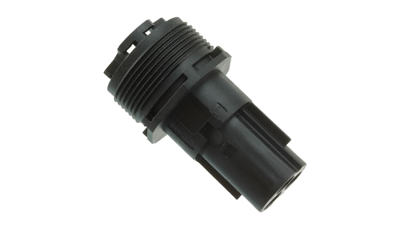 TE Connectivity Stecker Nector M Leuchtensteckverbinder, Kontakte: 3, Anz.Ausl. 3, Kabelmontage, Schwarz