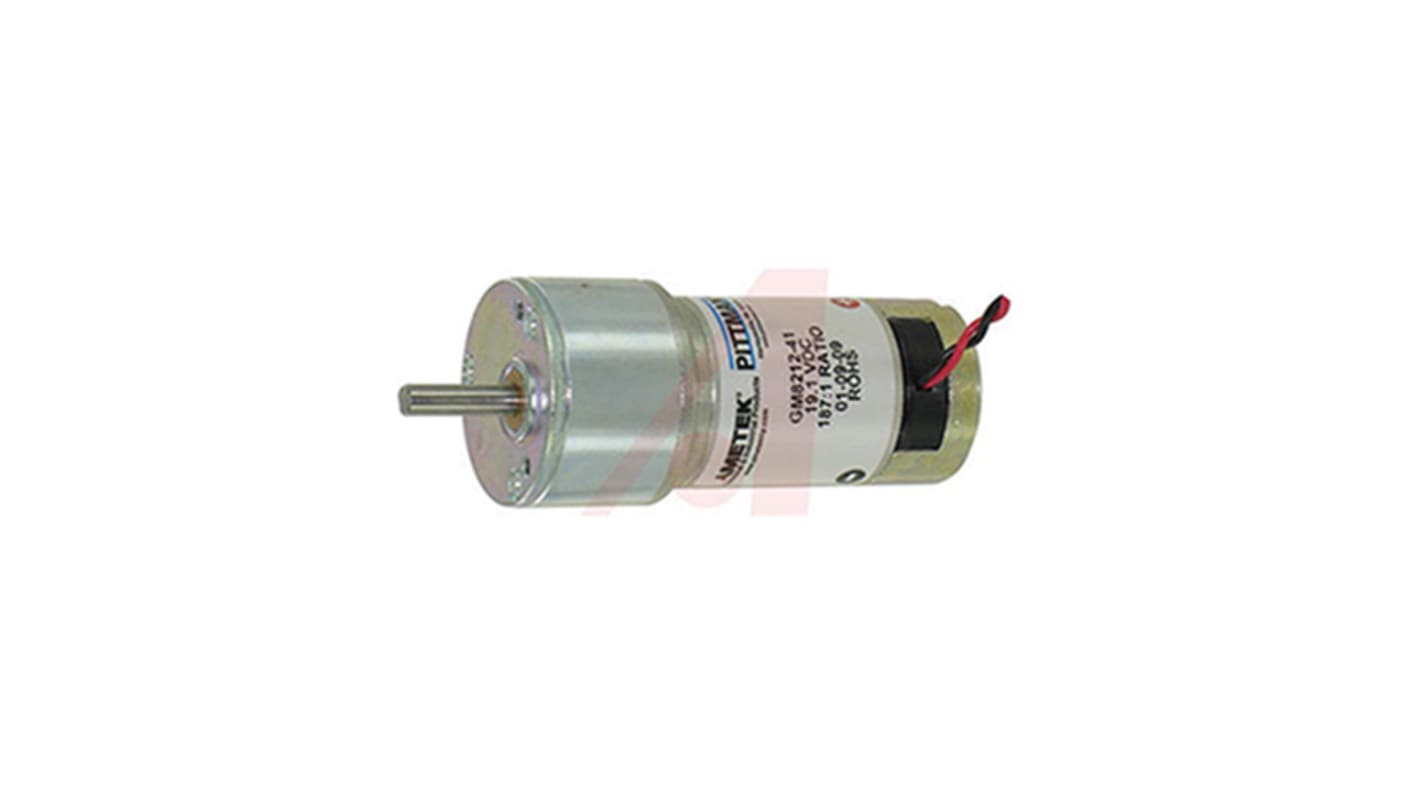 PITTMAN AMETEK TIP Brushed Geared DC Geared Motor, 2.9 W, 12 V, 85 Ncm, 76 rpm, 4.76mm Shaft Diameter