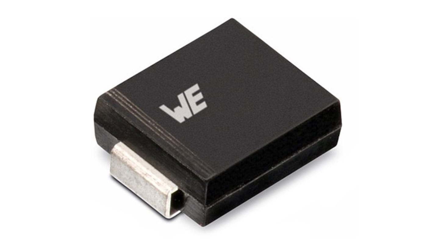 Wurth Elektronik TVS-Diode Bi-Directional Einfach 45.4V 32.75V min., 2-Pin, SMD DO-214AB (SMC)