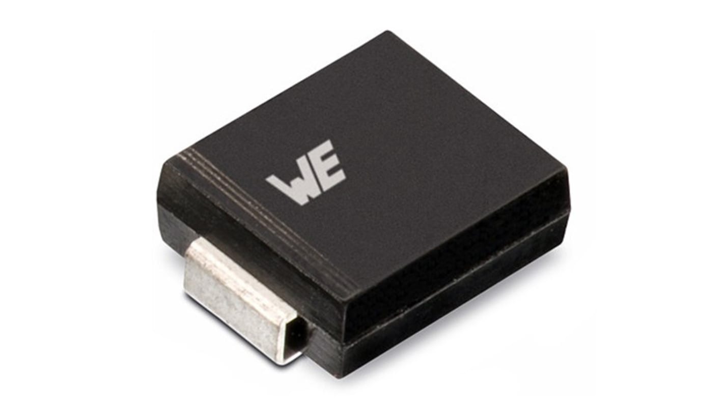 Wurth Elektronik TVS-Diode Bi-Directional Einfach 53.3V 38.65V min., 2-Pin, SMD DO-214AB (SMC)