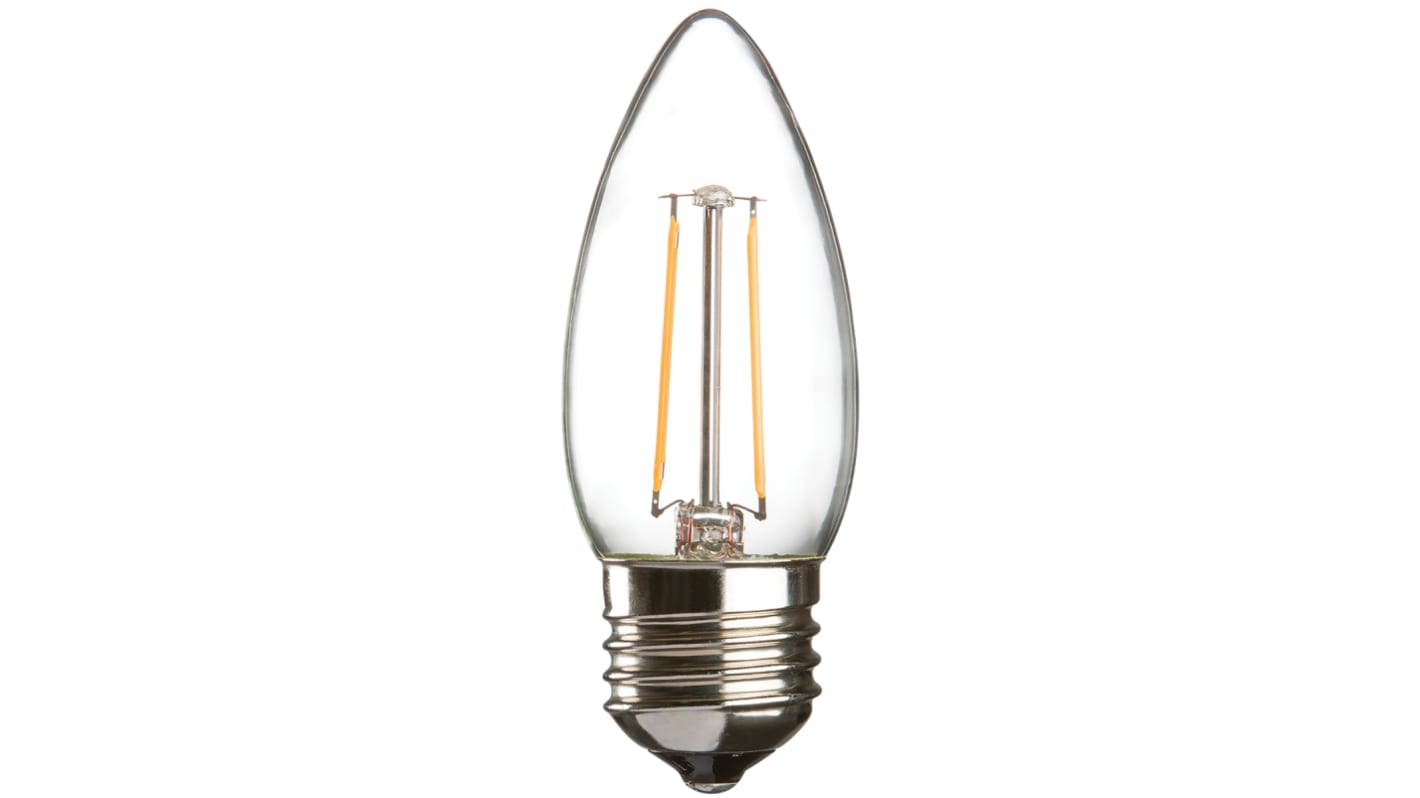 Knightsbridge E27 GLS LED Candle Bulb 2 W(25W), 2700K, Warm White, Candle shape