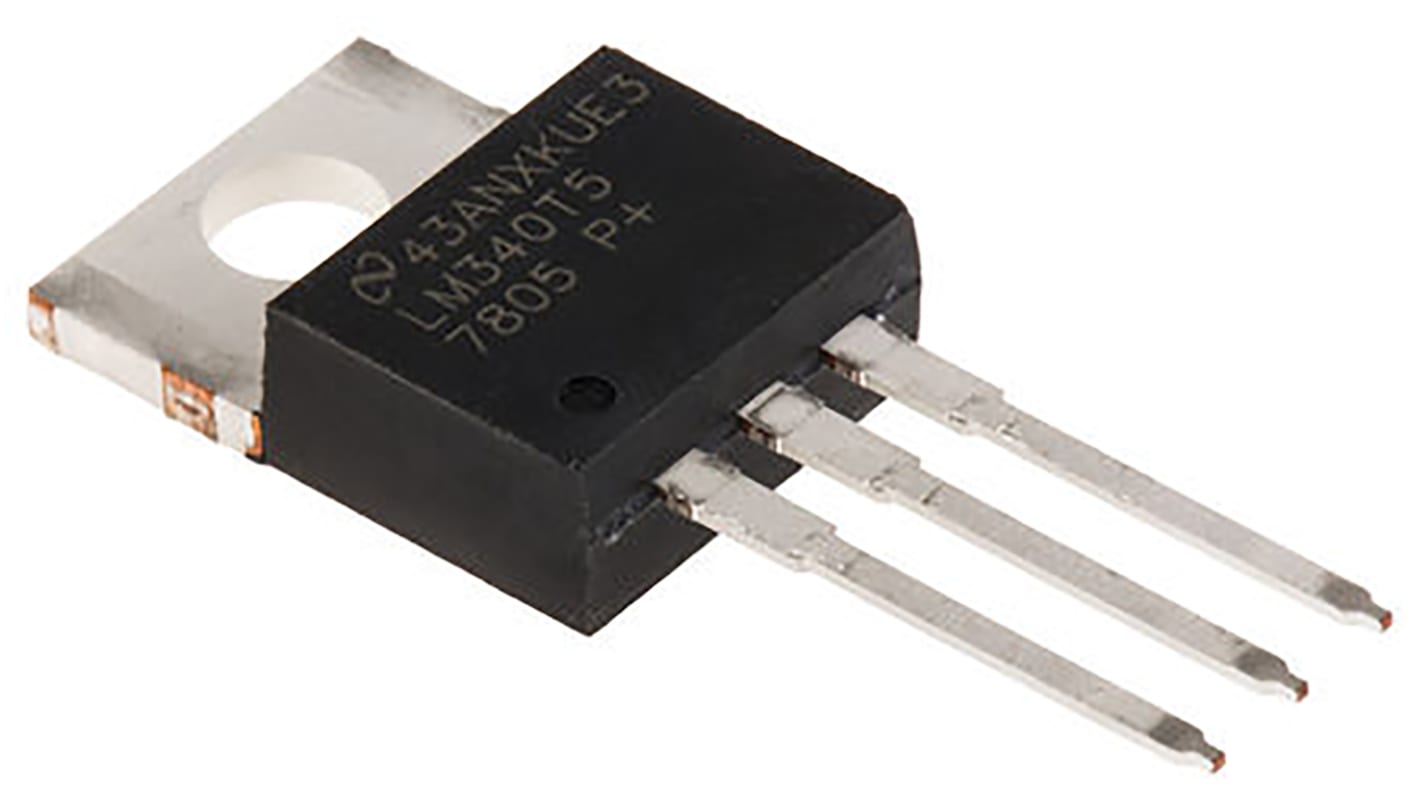 Texas Instruments LM7805CT/NOPB, 1 Linear Voltage, Voltage Regulator 1A, 5 V 3-Pin, TO-220