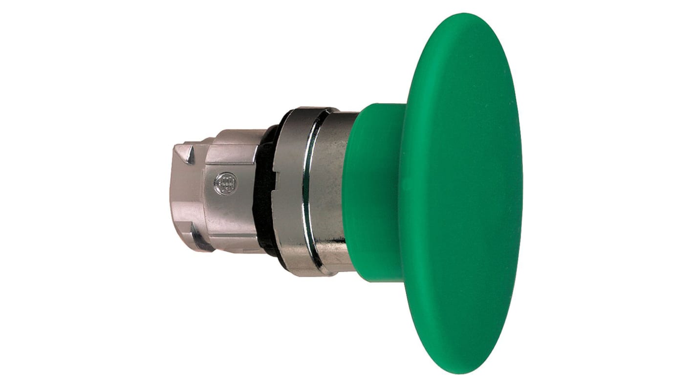 Tête de bouton poussoir Schneider Electric, Harmony XB4 Vert, Ø découpe 22mm, Momentané