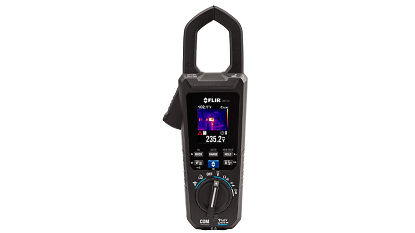 Pinza amperimétrica FLIR CM174, corriente máx. 600A ac, 600A dc, CAT III 1000 V, CAT IV 600 V