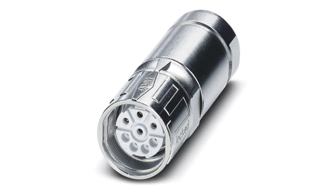 Phoenix Contact Circular Connector, 4 + 3 + PE Contacts, Cable Mount, M23 Connector, Socket, Female, IP67, SF Series