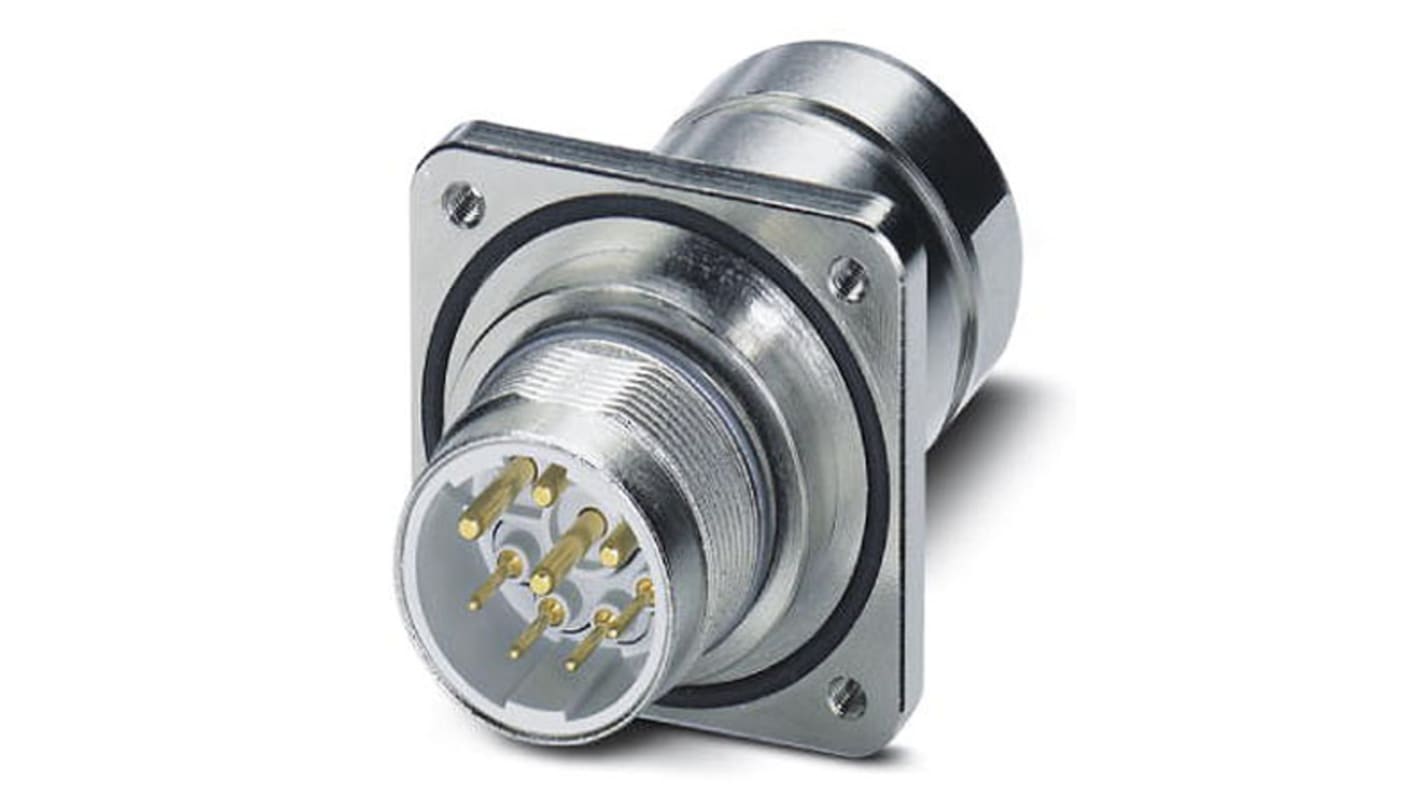 Phoenix Contact Circular Connector, 5 + PE Contacts, Panel Mount, M23 Connector, Plug, Male, IP67, SF Series