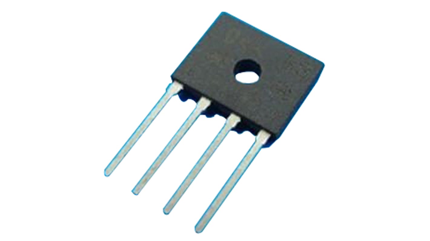Raddrizzatore a ponte, Monofase, HY Electronic Corp, Ifwd 3A, VRRM 600V, D3K, Su foro, 4 Pin