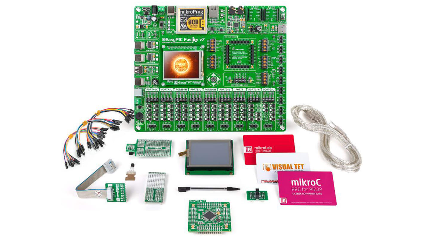 Kit de desarrollo mikroLAB for PIC32 de MikroElektronika, con núcleo M4K, MIPS32