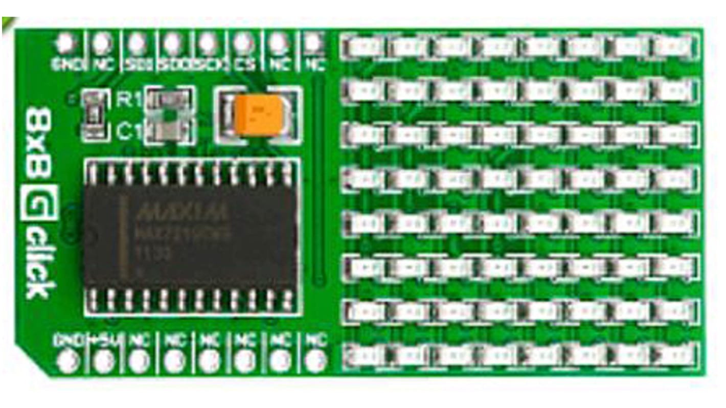 Vyhodnocovací sada LED, LED, 8x8 G Click