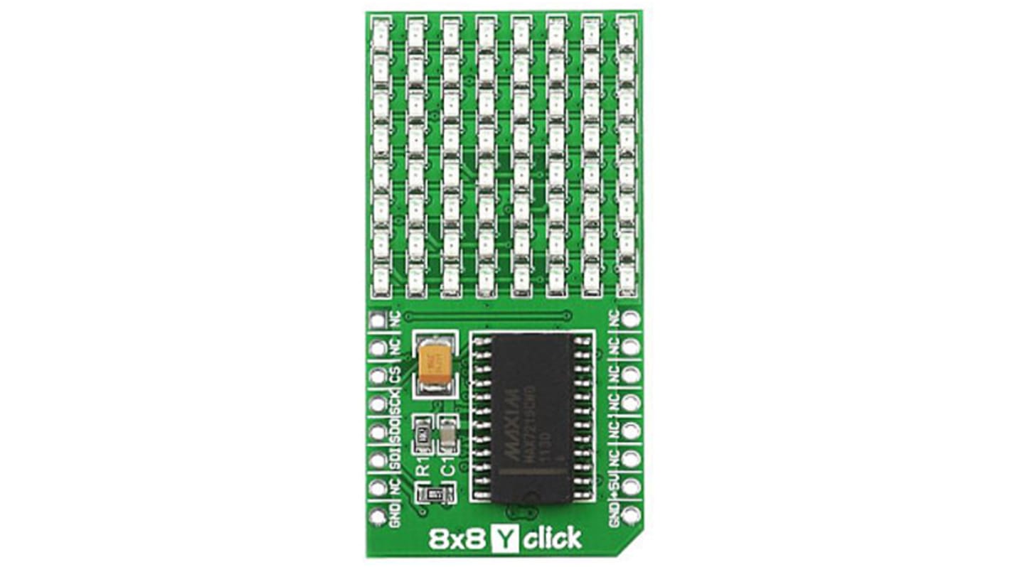 8x8 Y Click MikroElektronika MIKROE-1294, LED meghajtó felmérőkészlet