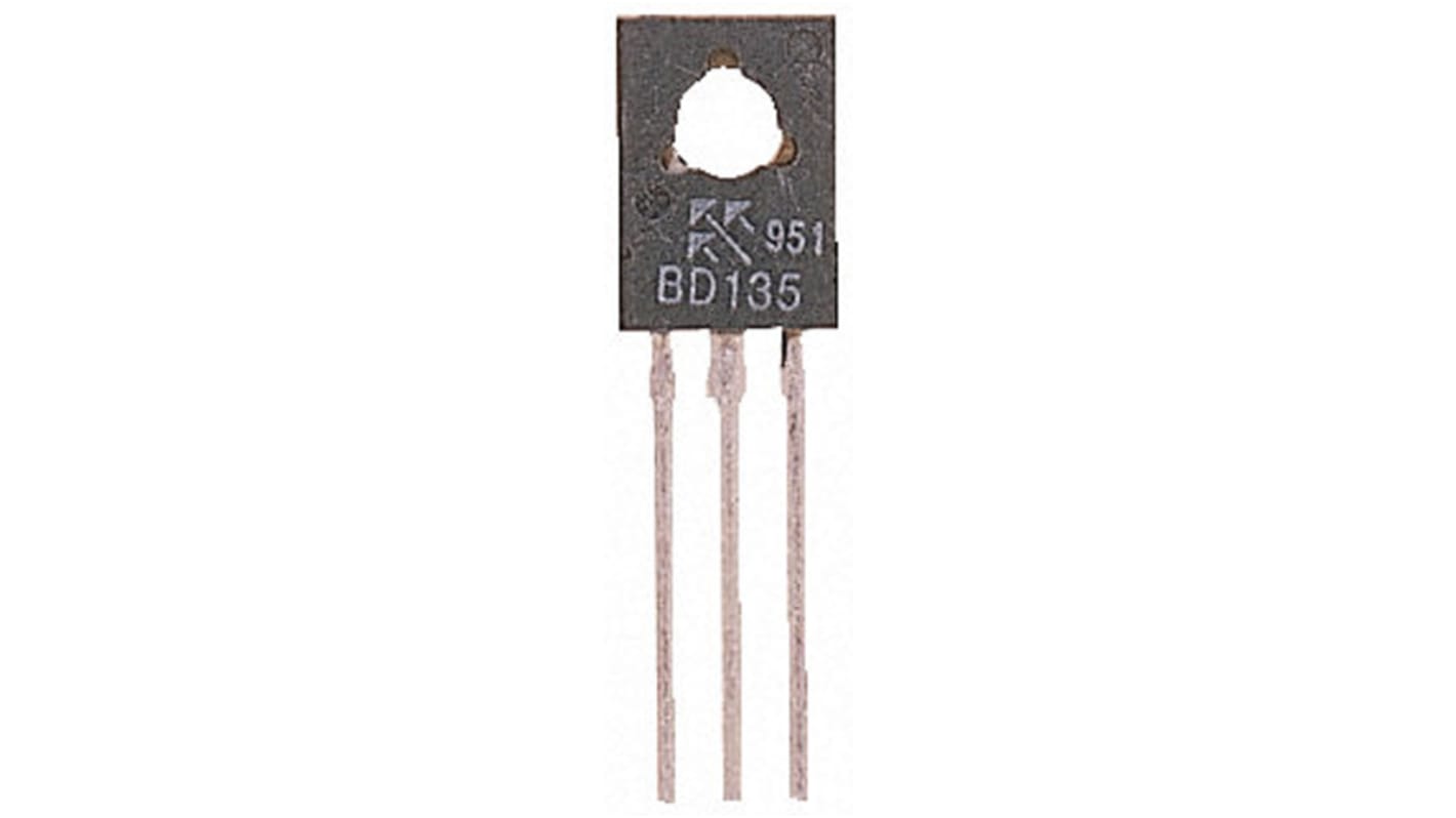 onsemi BD14010STU PNP Transistor, -1.5 A, -80 V, 3-Pin TO-126