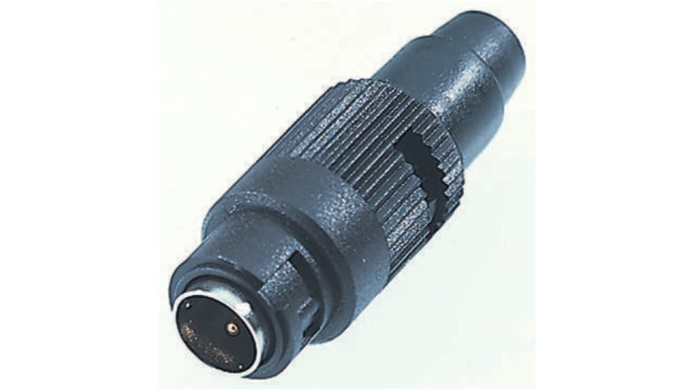 binder Circular Connector, 4 Contacts, Cable Mount, Subminiature Connector, Plug, Male, IP40, 710 Series