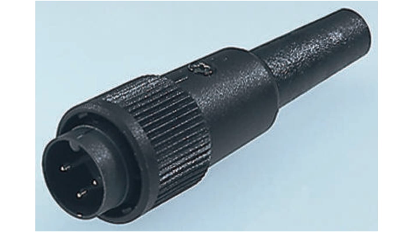 99.0649.02.12 Binder Circular Connector, 12 Contacts, Cable Mount