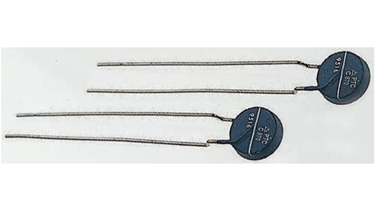 EPCOS Thermistor, 3.7Ω Resistance, PTC Type, 22 x 5 x 25.5mm