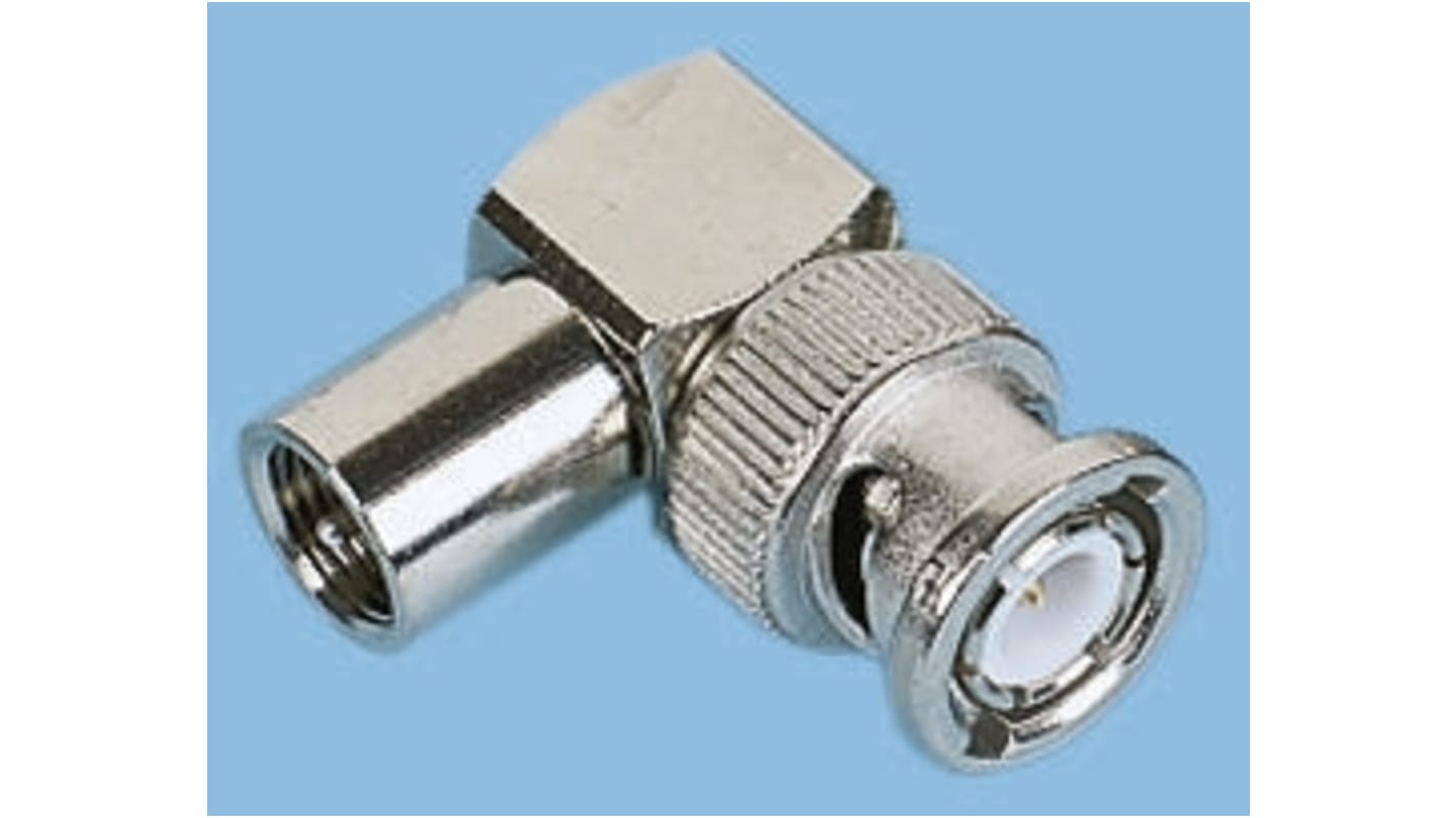 HF Adapter, BNC - FME, Male - Male, gewinkelt