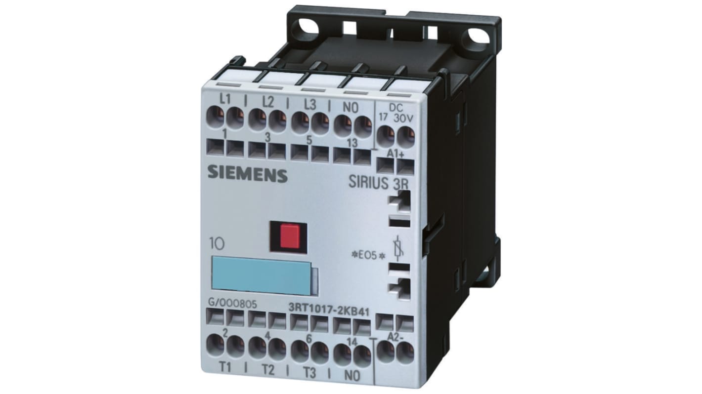 Siemens 3RH1 Series Contactor, 24 V dc Coil, 4-Pole, 10 A, 4NO, 220 V dc, 690 V ac