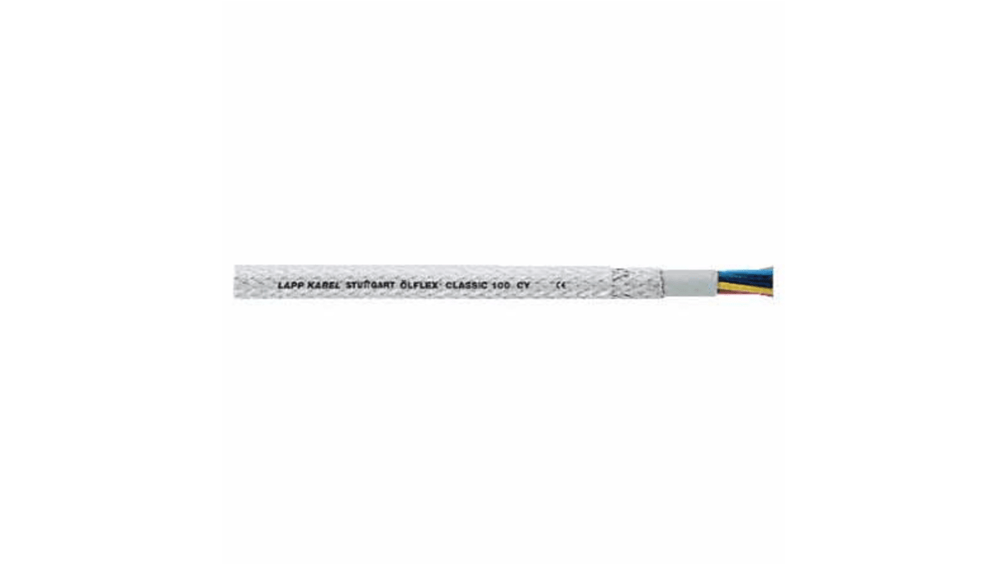 Cable de control apantallado Lapp ÖLFLEX CLASSIC 100 CY de 4 núcleos, 1 mm², Ø ext. 8.7mm, long. 50m, 300/500 V, 15 A,