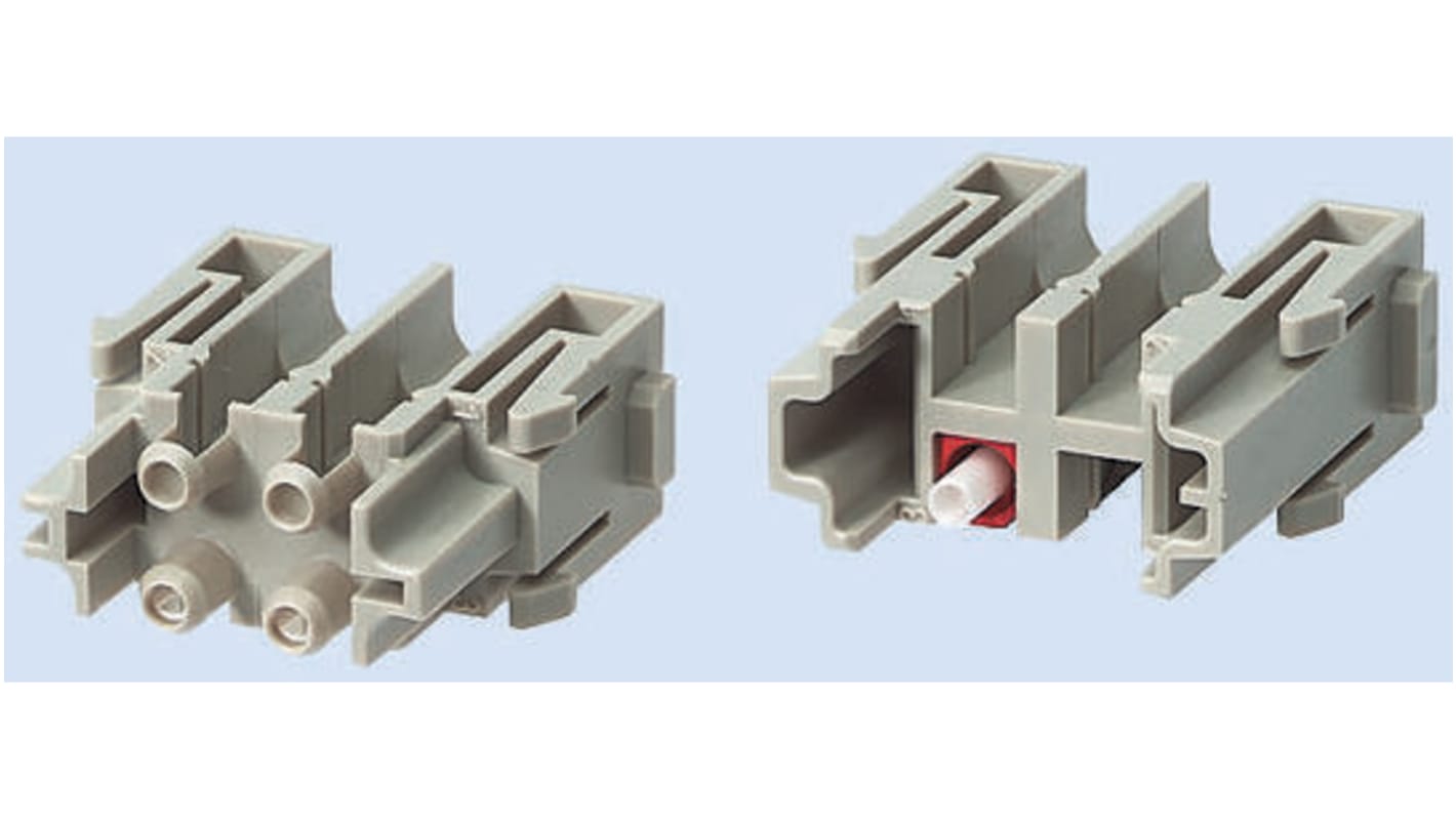 HARTING ヘビーデューティ電源コネクタモジュール Han-Modularシリーズ コネクタモジュール 09140044701