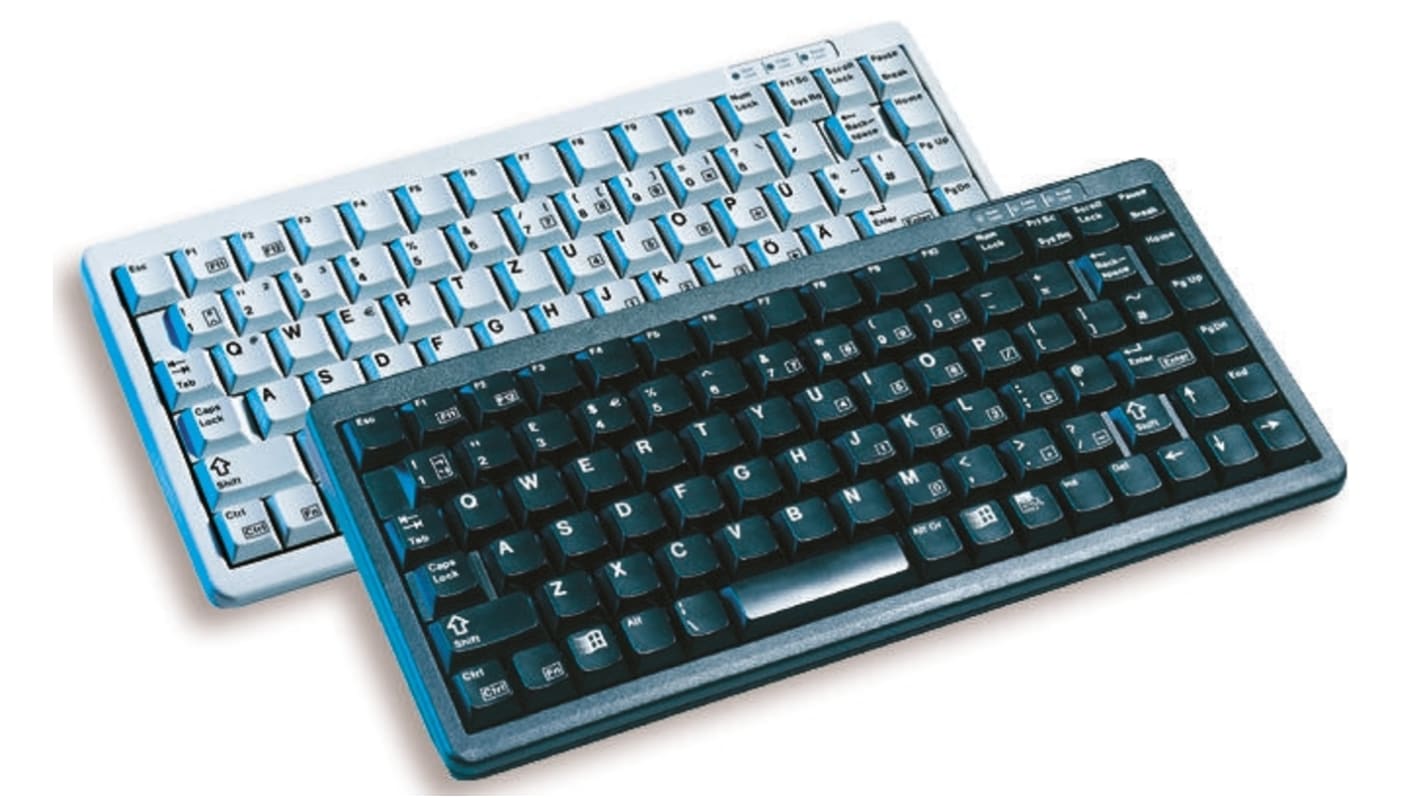 Cherry Tastatur QWERTZ Kabelgebunden Schwarz USB Kompakt, 282 x 132 x 27mm