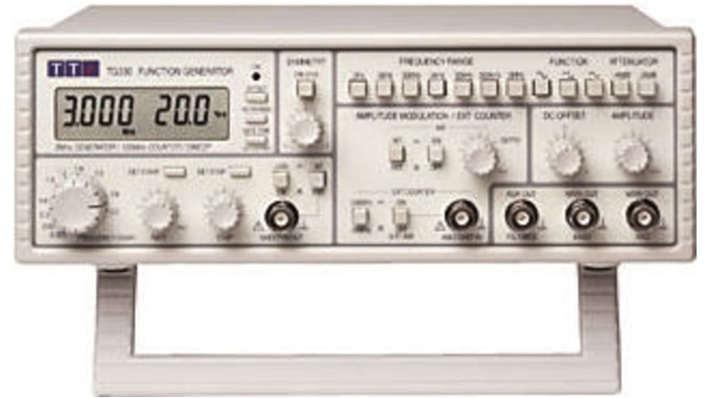 Aim-TTi Funktionsgenerator 0.03Hz → 3MHz  Digitalfrequenz, ISO-kalibriert