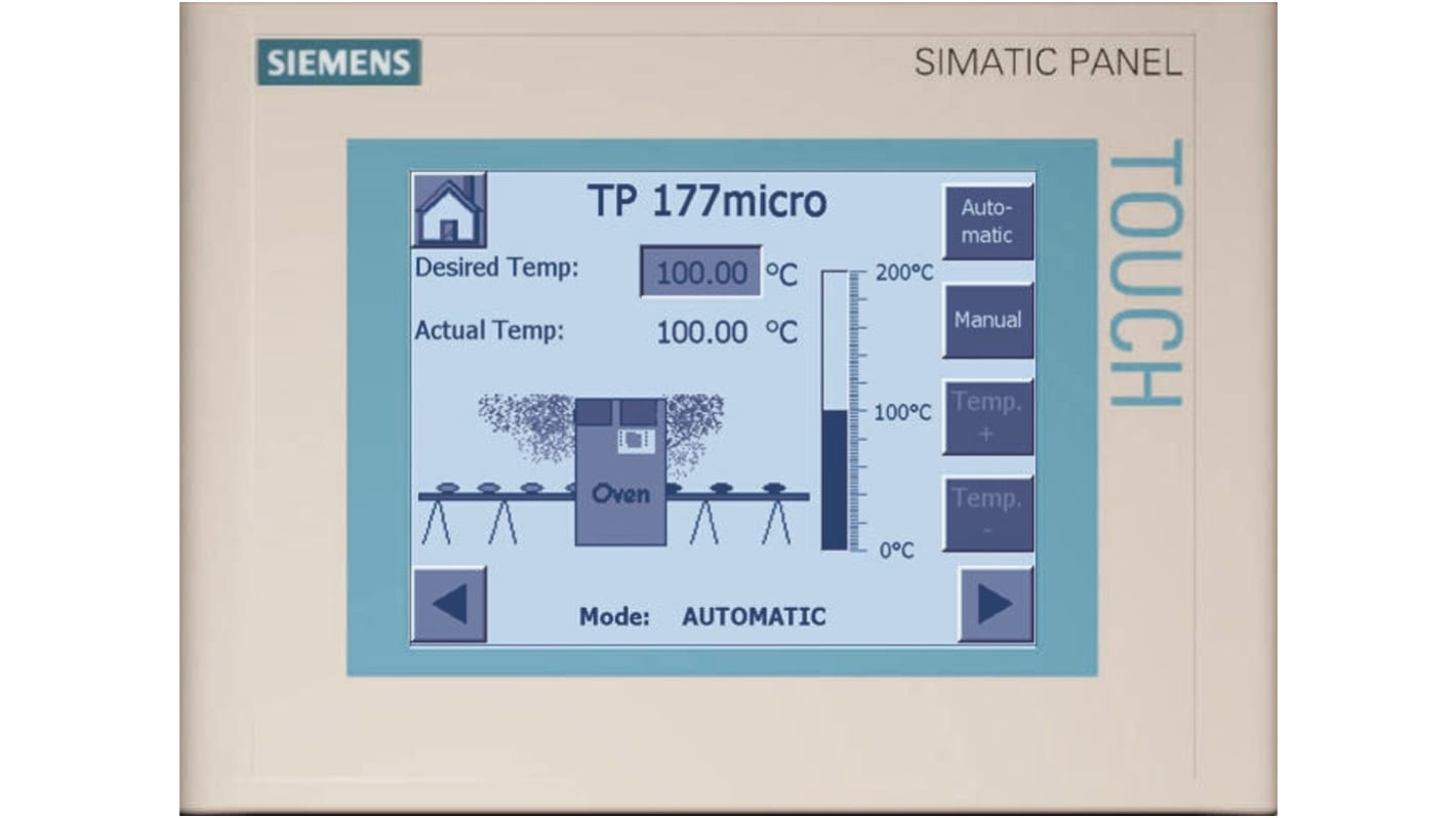 Siemens TP 177 Series Touch-Screen HMI Display - 5.7 in, STN LCD Display, 320 x 240pixels