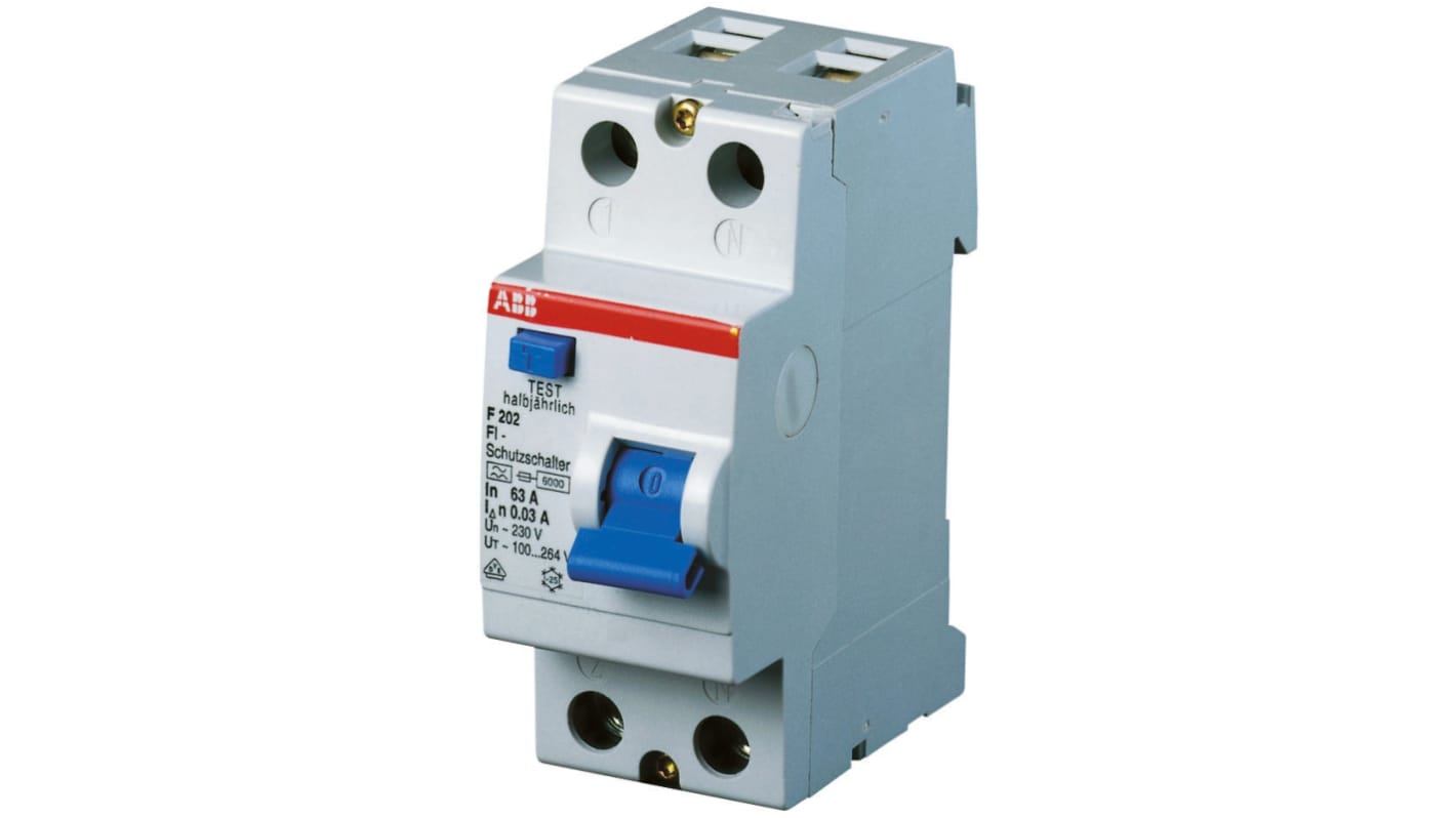 ABB RCCB, 25A, 2 Pole, 300mA, Type A, 230V