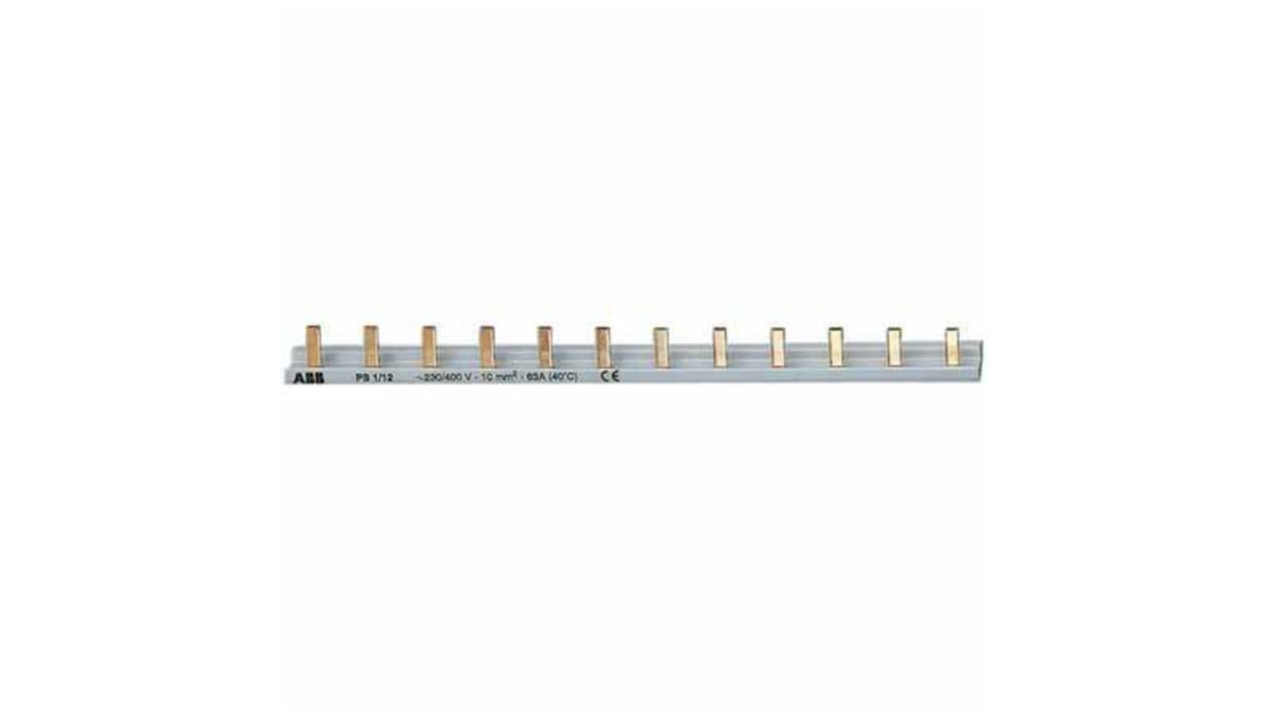 Peigne de raccordement ABB 1 Phase, pas:17.5mm, 400V c.a., Série PS