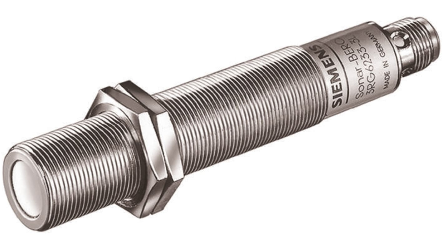 Pepperl + Fuchs Ultrasonic Barrel-Style Proximity Sensor, M18 x 1, 50 → 300 mm Detection, Analogue Output, 12