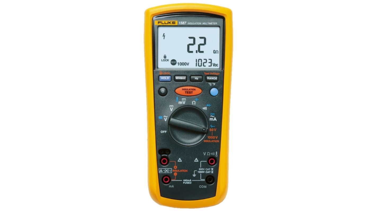 Fluke 1577 Isolationsprüfgerät, 1mA, 1000V / 2GΩ Isolations-Multimeter, ISO-kalibriert