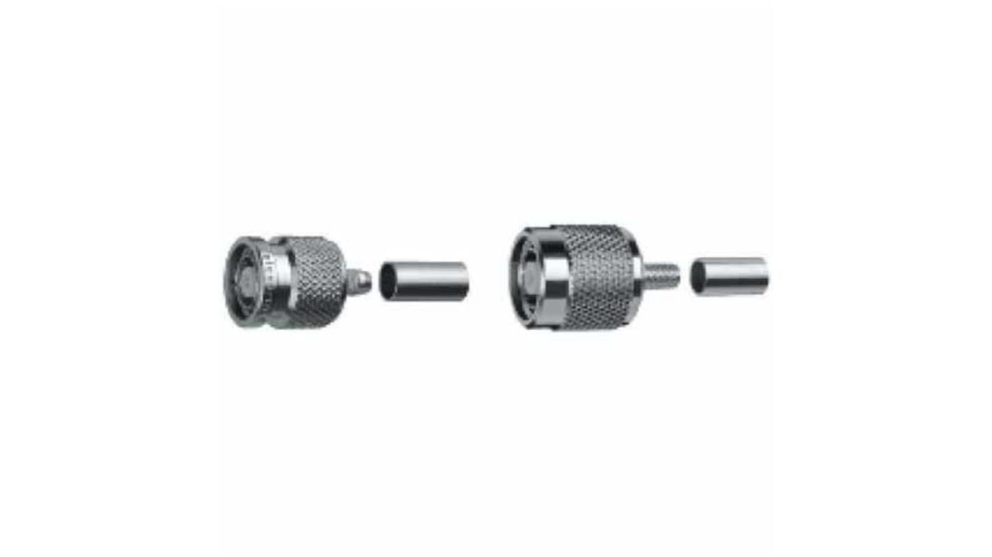 Telegartner Stecker Koaxialsteckverbinder TNC-Steckverbinder, Kabelmontage, Crimp-Anschluss, für RG174/U, RG188 A/U,