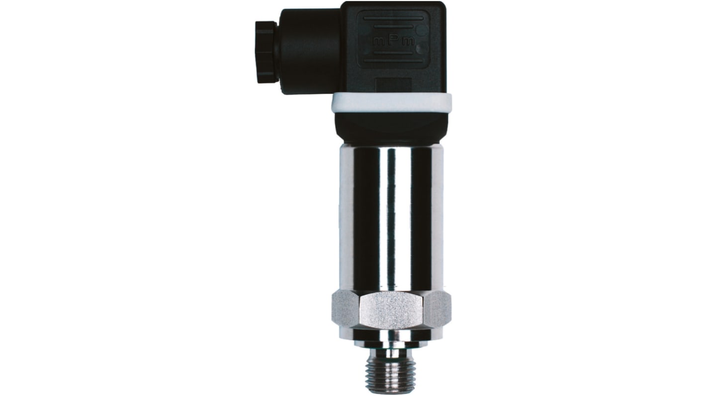 Sensor de presión absoluta Jumo → 1bar, G1/4, 15 → 30 V dc, para Fluido hidráulico, fluido neumático, IP65