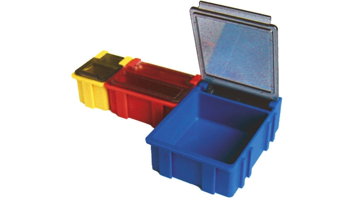 Licefa Yellow ABS Compartment Box, 21mm x 56mm x 42mm