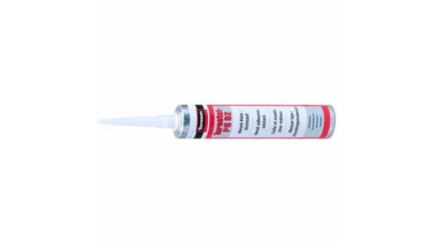 Teroson Terostat PU 92 Kontaktklebstoff Paste Grau, Kartusche 310 ml, für Metall, Kunststoff