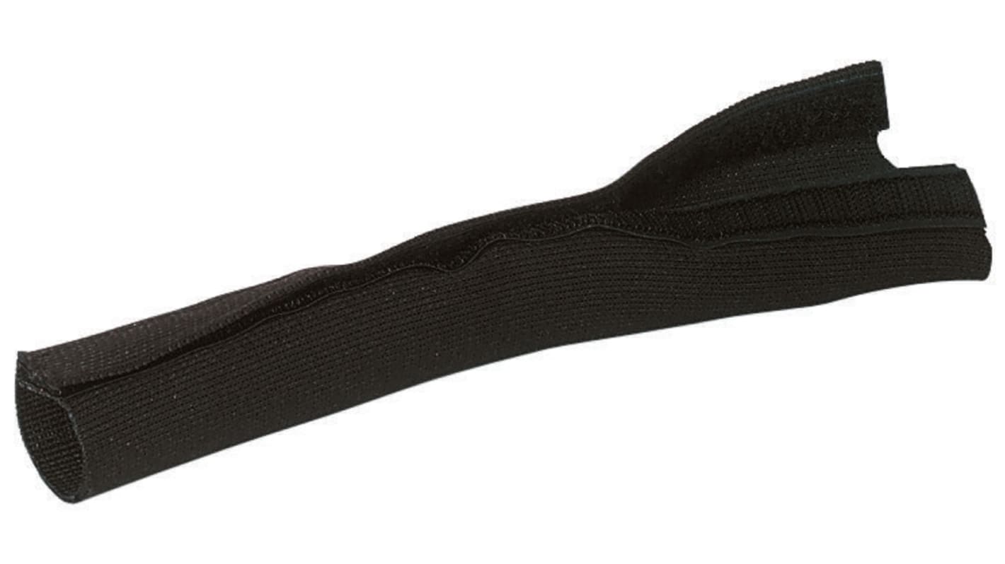 HellermannTyton PET Black Cable Sleeve, 30mm Diameter, 25m Length