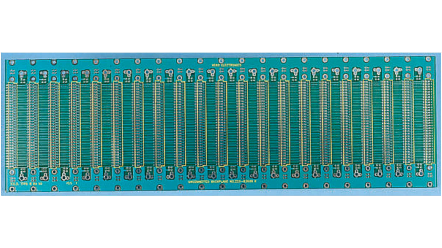 Backplane DIN 41612 Eurocard 222-63630 96 vie FR4 doppia faccia 25.3HP With 20.32mm Connector Pitch