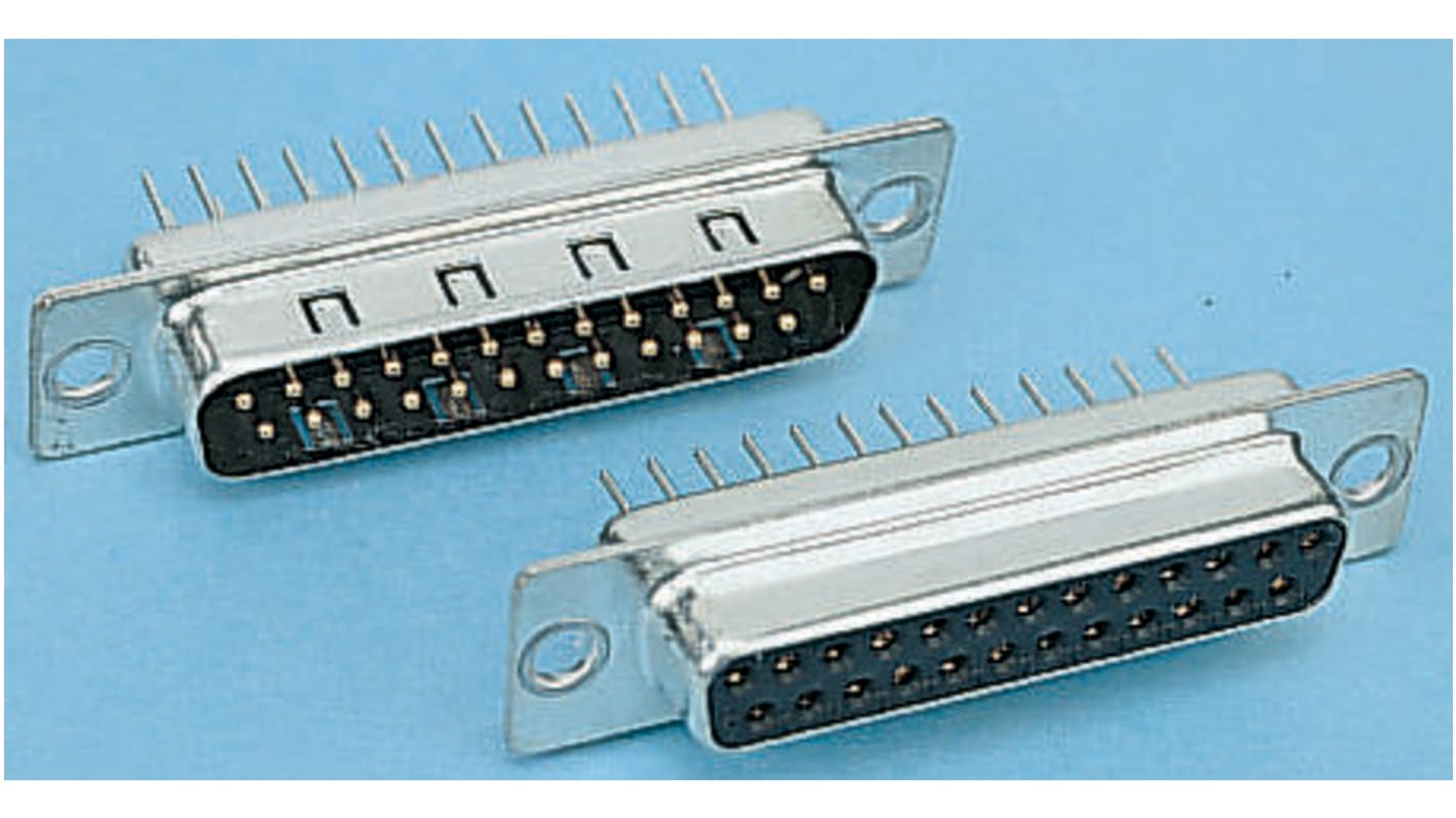 Conector D-sub Harting, paso 2.76mm, Recto, Montaje en orificio pasante, Hembra, Terminación Soldador, 7.5A