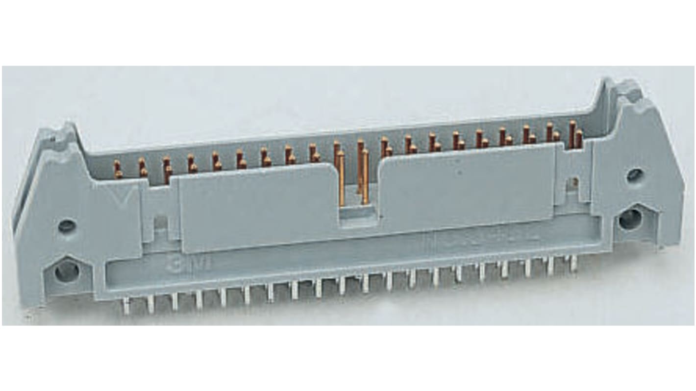 3M 3000 Series Straight Through Hole PCB Header, 10 Contact(s), 2.54mm Pitch, 2 Row(s), Shrouded